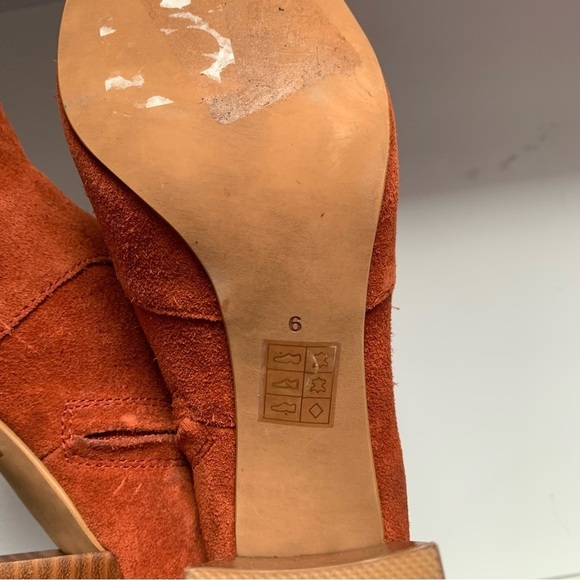 JEFFREY CAMPBELL PRIANA Bootie In Rust Suede Sz 6M - Picture 8 of 11